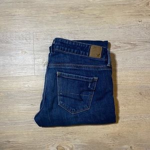 American Eagle STRETCH SKINNY Jeans Size 6 Inseam 30.5 DISTRESSED